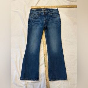Wrangler Boot Cut Stretch Denim Blue Jeans Womens 11 x 30 RN130273